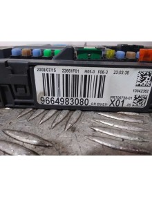 Recambio de caja reles / fusibles para peugeot 207 confort referencia OEM IAM 9664983080   2