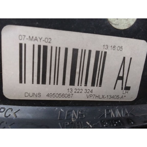 Recambio de piloto trasero izquierdo para opel astra h ber. cosmo referencia OEM IAM 13222324  