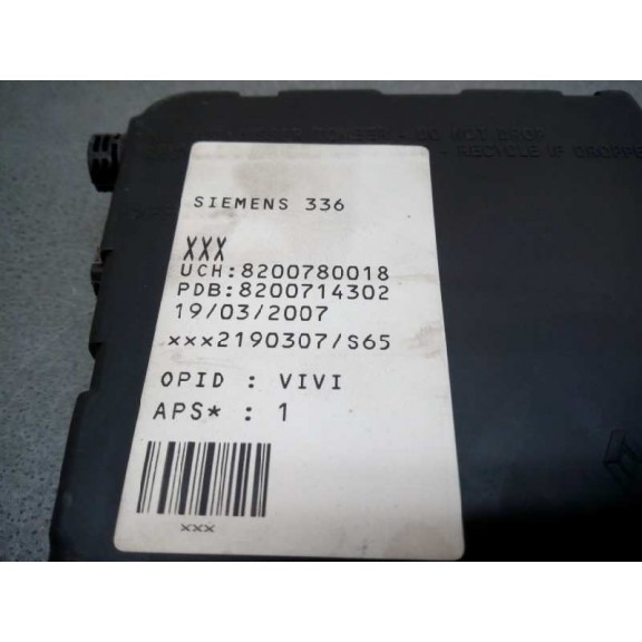 Recambio de centralita bsi para renault megane ii berlina 5p 1.5 dci diesel referencia OEM IAM 8200780018  