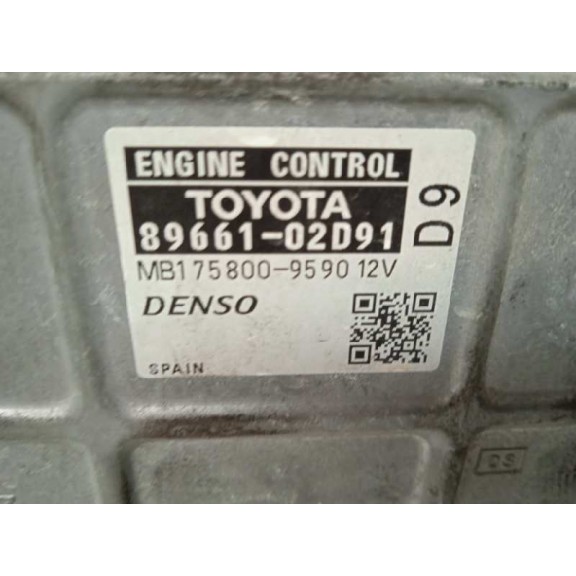 Recambio de centralita motor uce para toyota auris luna referencia OEM IAM 8966102D91 MB1758009590 