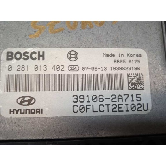 Recambio de centralita motor uce para hyundai i30 classic referencia OEM IAM 391062A715 0281013402 