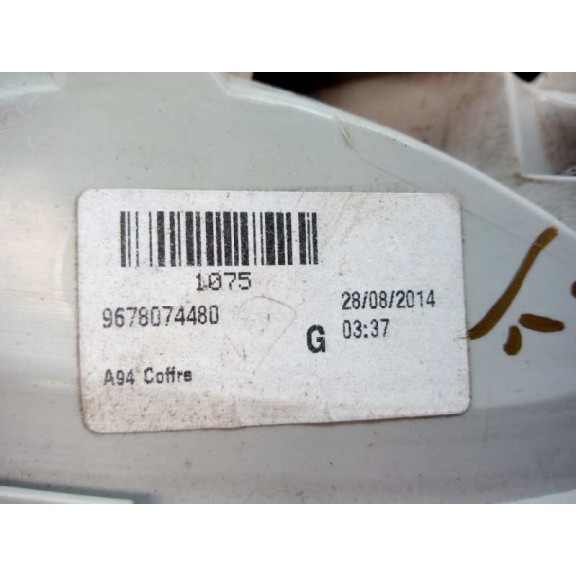 Recambio de piloto trasero izquierdo interior para peugeot 2008 (--.2013) style referencia OEM IAM 9678074480 1 SERIE 