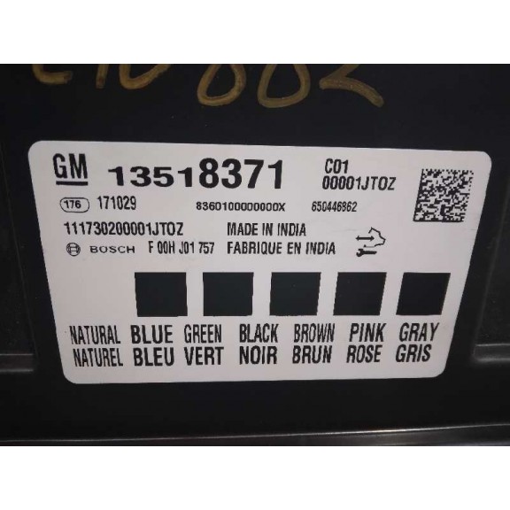 Recambio de modulo electronico para opel astra k lim. 5türig 1.4 16v sidi turbo referencia OEM IAM 13518371  