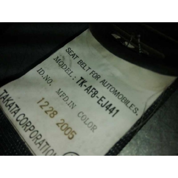 Recambio de cinturon seguridad delantero izquierdo para honda jazz (gd1/5) 1.4 es referencia OEM IAM TKAF8EJ441  
