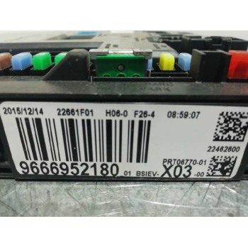 Recambio de centralita bsi para citroën c3 business referencia OEM IAM 9666952180  