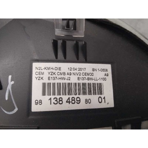 Recambio de cuadro instrumentos para peugeot 208 active referencia OEM IAM 9813848980  