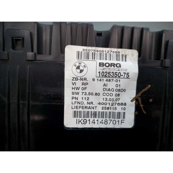 Recambio de cuadro instrumentos para bmw serie 3 touring (e91) 320d referencia OEM IAM 914148701 102535075 