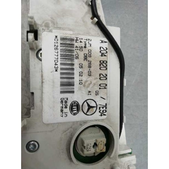 Recambio de luz interior para mercedes-benz clase c (w204) berlina c 200 cdi blueefficiency (204.001) referencia OEM IAM A204820