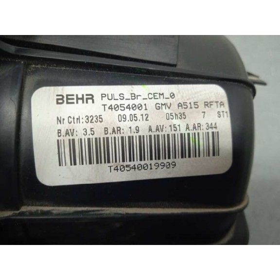 Recambio de motor calefaccion para citroën c3 collection referencia OEM IAM T4054001 25014940 2 CABLES