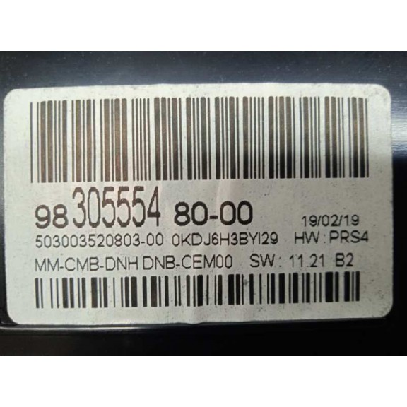 Recambio de cuadro instrumentos para peugeot 3008 style referencia OEM IAM 9828003480 9830555480 DIGITAL