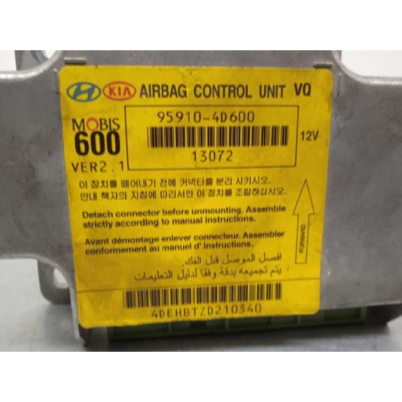 Recambio de centralita airbag para kia carnival 2.9 crdi vgt active referencia OEM IAM 959104D600  