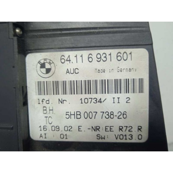 Recambio de mando climatizador para bmw serie 3 compact (e46) 320td referencia OEM IAM 64116931601  