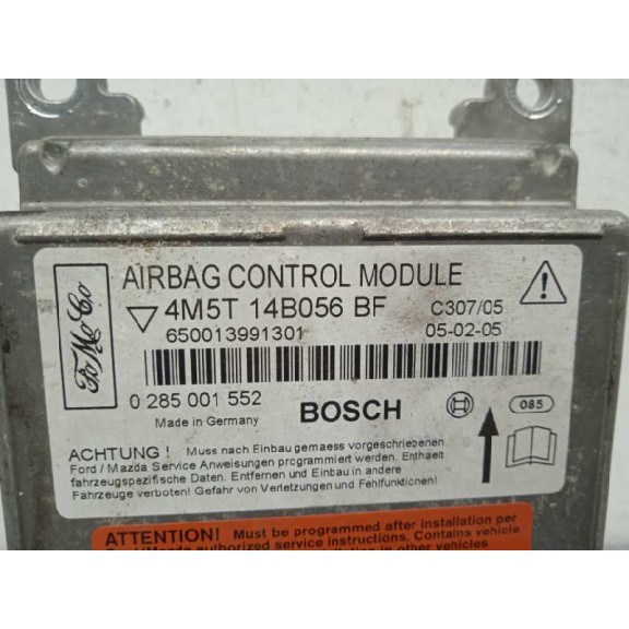 Recambio de centralita airbag para ford focus sportbreak (cap) trend referencia OEM IAM 4M5T14B056BF 0285001552 