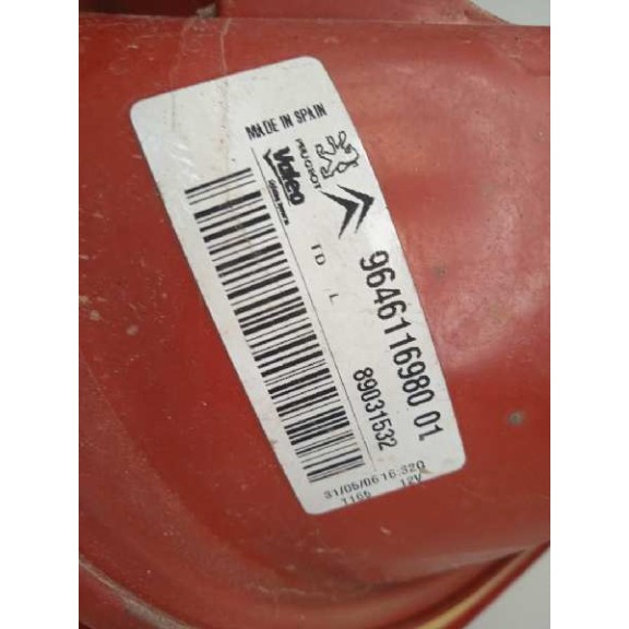 Recambio de piloto trasero izquierdo para peugeot 1007 urban referencia OEM IAM 9646116980 89031532 