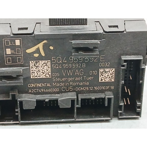 Recambio de modulo electronico para skoda superb (3v3) 2.0 tdi referencia OEM IAM 5q4959592e delantero derecho 