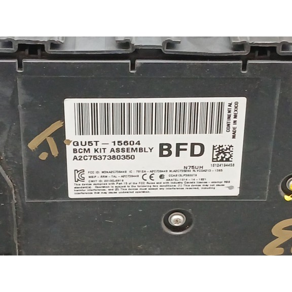 Recambio de centralita bsi para ford s-max titanium referencia OEM IAM gu5t15604  gu5t15604bfd