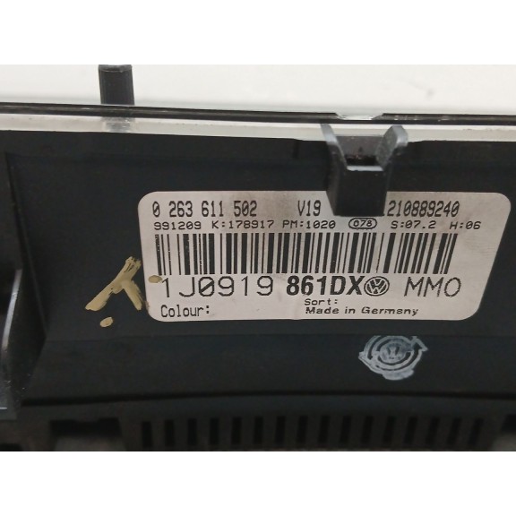 Recambio de cuadro instrumentos para volkswagen golf iv berlina (1j1) básico referencia OEM IAM 1j0919861dx 0263611502 