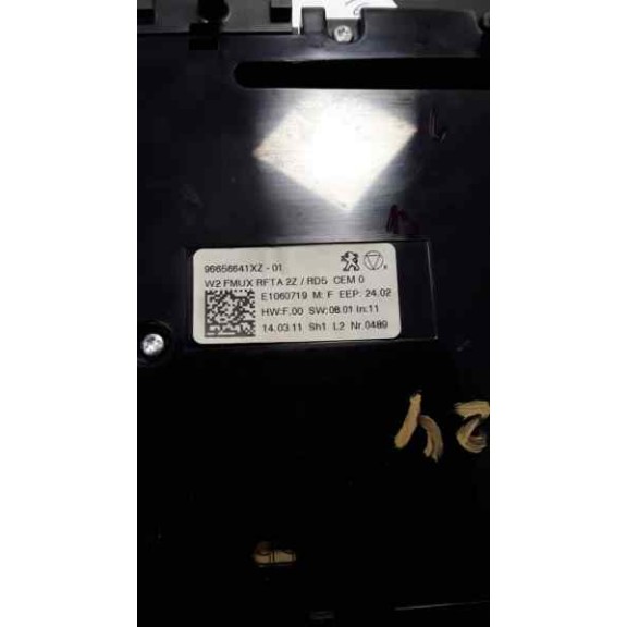 Recambio de mando climatizador para peugeot 508 active referencia OEM IAM 96656641XZ  