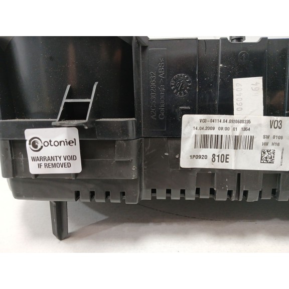 Recambio de cuadro instrumentos para seat leon (1p1) 1.6 referencia OEM IAM 1p0920810e  