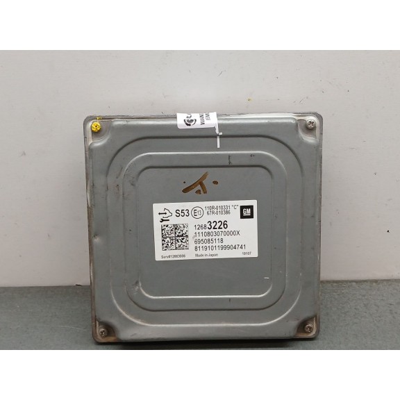 Recambio de centralita motor uce para opel corsa e business referencia OEM IAM 12683226  