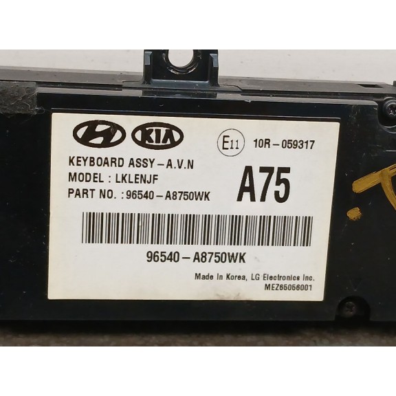 Recambio de sistema audio / radio cd para kia optima business referencia OEM IAM 96540a8750wk  