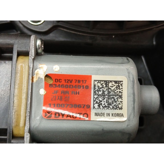 Recambio de elevalunas trasero derecho para kia optima business referencia OEM IAM 83480d4010 83460d4010 2 pines