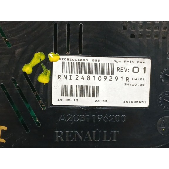 Recambio de cuadro instrumentos para renault megane iii berlina 5 p expression referencia OEM IAM 248109291r  