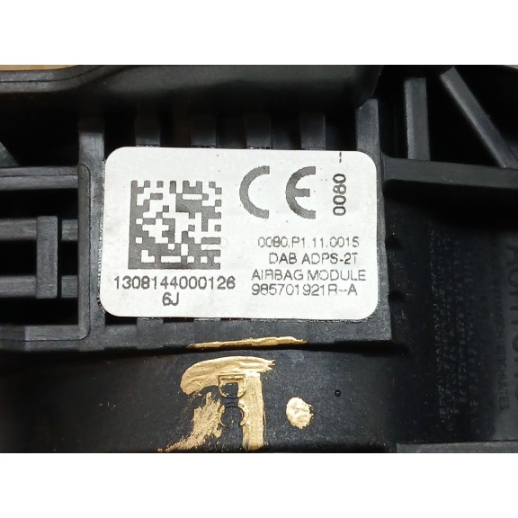 Recambio de airbag delantero izquierdo para renault scenic iii grand dynamique referencia OEM IAM 985701921r  