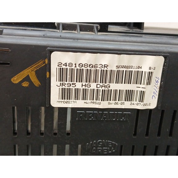 Recambio de cuadro instrumentos para renault scenic iii dynamique referencia OEM IAM 248108063r  