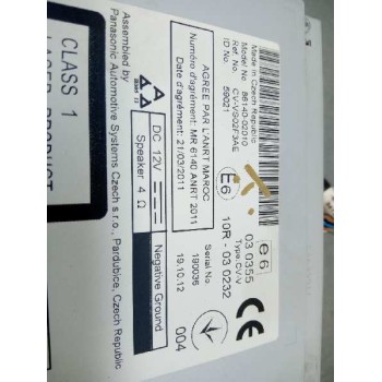 Recambio de sistema audio / radio cd para toyota auris active referencia OEM IAM CVVS02F3AE NAVEGADOR 8614002010