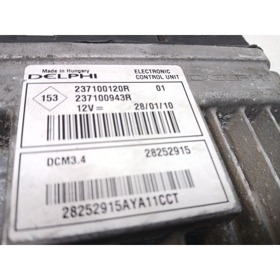 Recambio de centralita motor uce para renault megane iii berlina 5 p emotion referencia OEM IAM 237100120R  