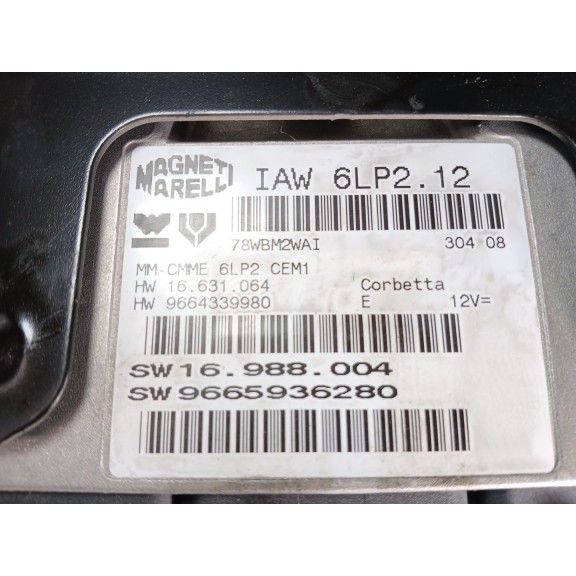 Recambio de centralita motor uce para citroën c4 berlina 1.4 16v referencia OEM IAM 9665936280  