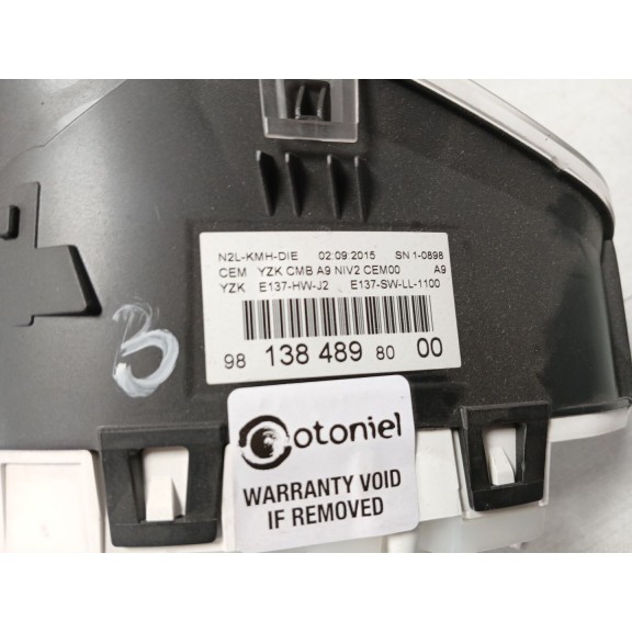 Recambio de cuadro instrumentos para peugeot 208 i (ca_, cc_) 1.6 hdi / bluehdi 75 referencia OEM IAM 9813848980  