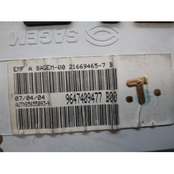 Recambio de display para citroën c3 1.4 hdi sx plus referencia OEM IAM 9647409477  