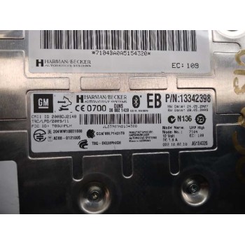 Recambio de modulo electronico para opel insignia berlina cosmo referencia OEM IAM 13342398 CENTRALITA BLUET00TH 