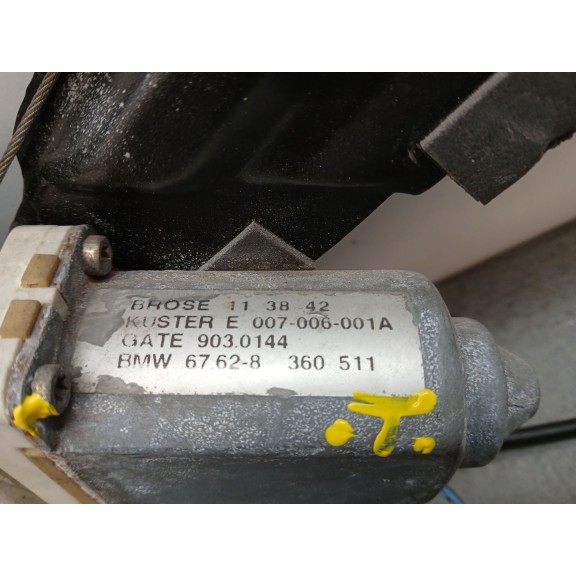 Recambio de elevalunas trasero derecho para bmw 5 (e39) 520 i referencia OEM IAM 67628360511 2 cables 