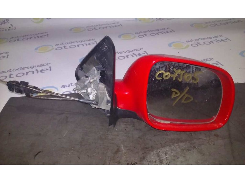 Recambio de retrovisor derecho para seat leon (1m1) stella referencia OEM IAM  MANUAL 1ºSERIE ROJO