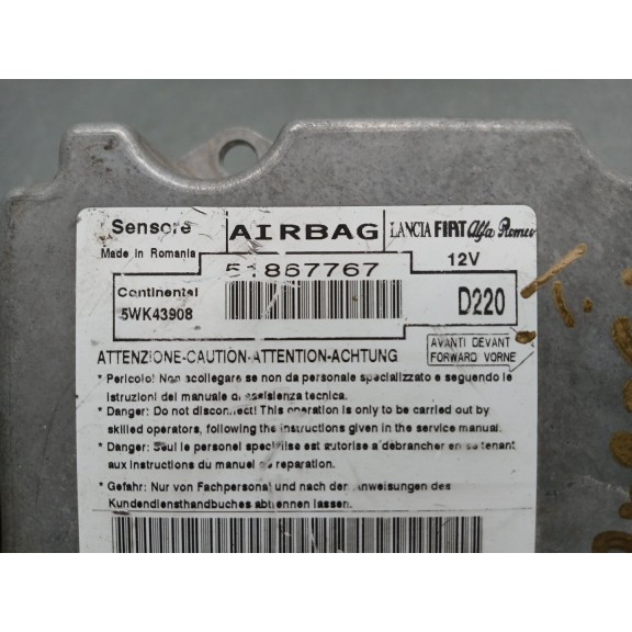 Recambio de kit airbag para fiat 500 (312_) 1.2 (312axa1a) referencia OEM IAM   rajado