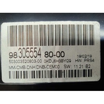 Recambio de cuadro instrumentos para peugeot 3008 style referencia OEM IAM 9828003480 9830555480 DIGITAL