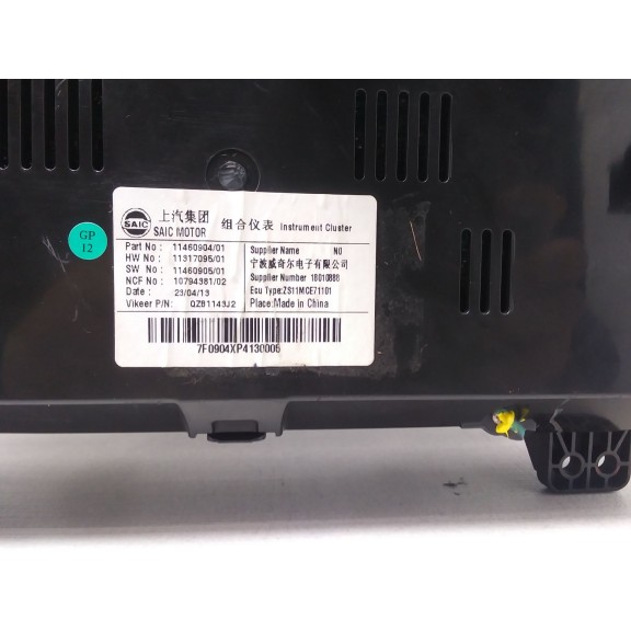 Recambio de cuadro instrumentos para mg mg zs suv 1.5 vti referencia OEM IAM ZS11MCE71101  