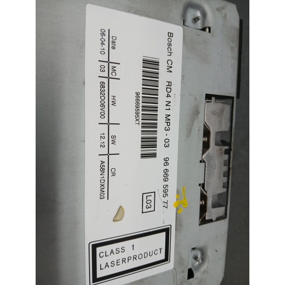 Recambio de sistema audio / radio cd para peugeot 3008 premium referencia OEM IAM 9666959577  