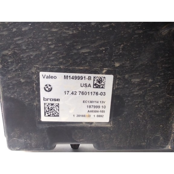 Recambio de electroventilador para bmw x3 (f25) sdrive 18 d referencia OEM IAM 760117603  