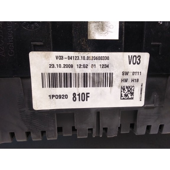 Recambio de cuadro instrumentos para seat altea xl (5p5, 5p8) 1.9 tdi referencia OEM IAM 1P0920810F  