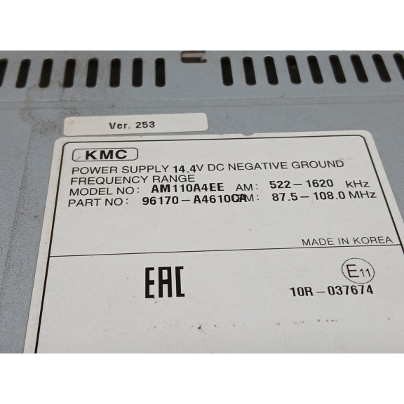 Recambio de sistema audio / radio cd para kia carens ( ) 1.7 crdi cat referencia OEM IAM 96170a4610qa  