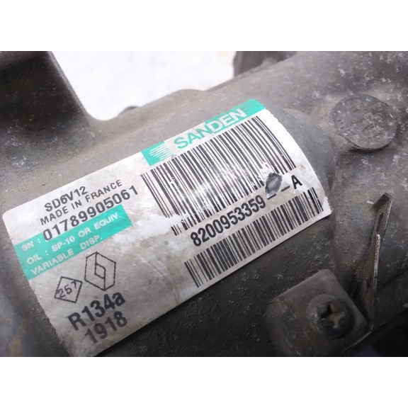 Recambio de compresor aire acondicionado para renault kangoo 1.5 dci diesel referencia OEM IAM 8200953359  