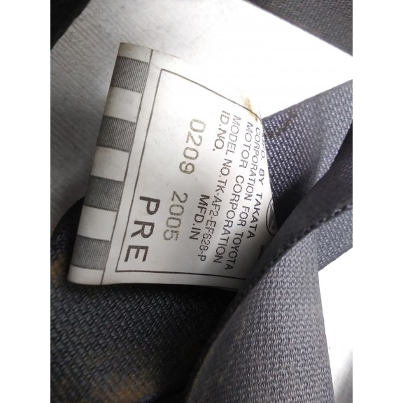 Recambio de cinturon seguridad delantero derecho para lexus is200 (gxe10) 2.0 cat referencia OEM IAM TKAF2EF628P  