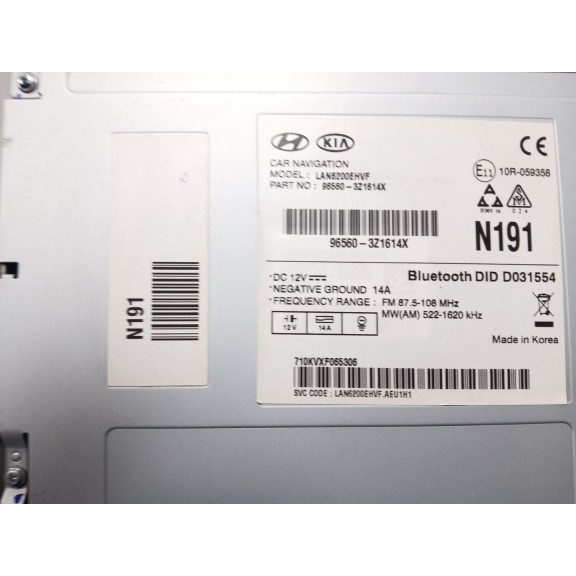 Recambio de sistema audio / radio cd para hyundai i40 comfort referencia OEM IAM 965603Z1614X NAVEGADOR MULTIMEDIA