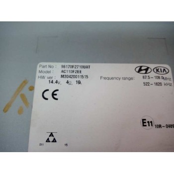 Recambio de sistema audio / radio cd para hyundai elantra (ad)(2016) klass referencia OEM IAM 96170F2710UAT  