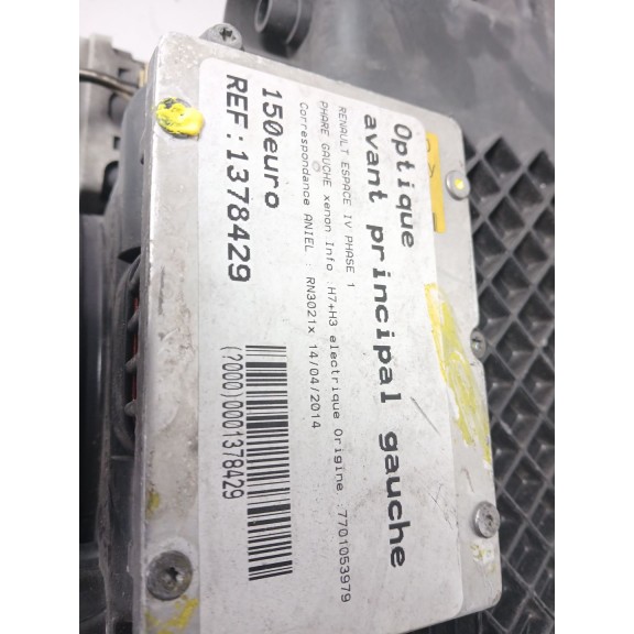 Recambio de faro izquierdo para renault espace iv (jk0) privilege referencia OEM IAM  XENON 