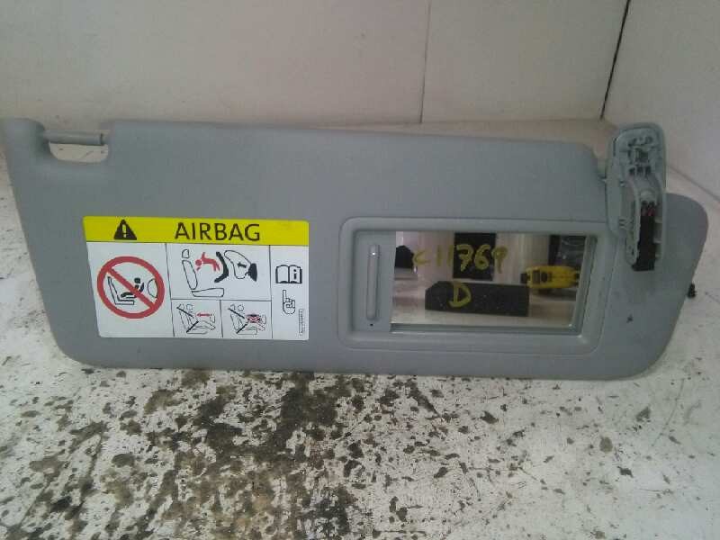 Recambio de parasol derecho para audi a4 berlina (8w2) sport edition referencia OEM IAM 8W0857552GEA7 GRIS 